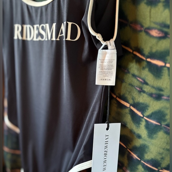 SMALL NWT CottageCore  WeWoreWhat Black & White Bridesmaid Bridal Swimsuit - Picture 4 of 8
